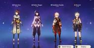 Sara, Raiden Shogun, Kazuha, and Bennett in a team (Image via HoYoverse)